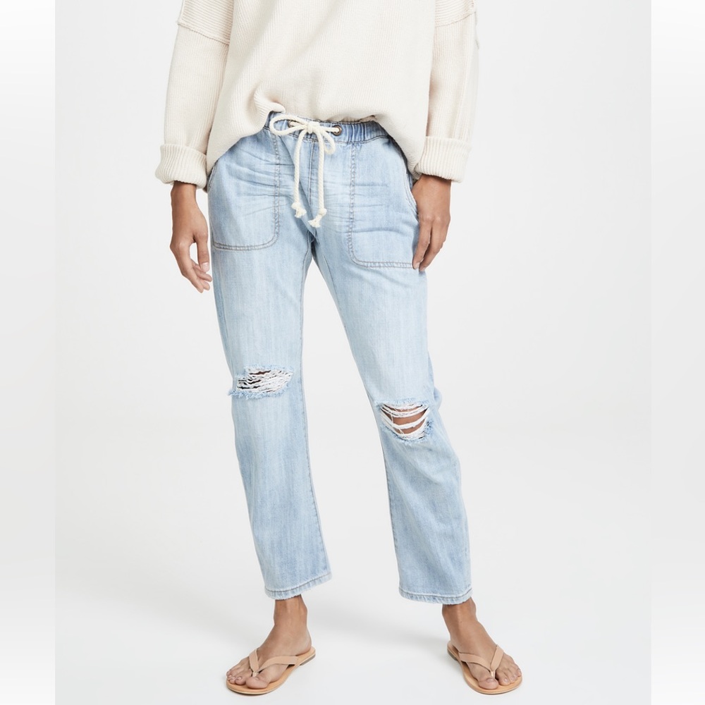One Teaspoon Light Blue Boyfriend Jeans